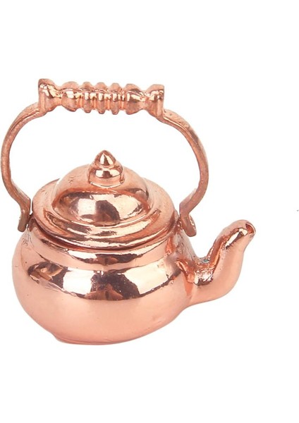 Bebek Evi Minyatür Mutfak Metal Çay Potu Çaydan Bakır Kettle 1:12 Ölçek (Yurt Dışından)