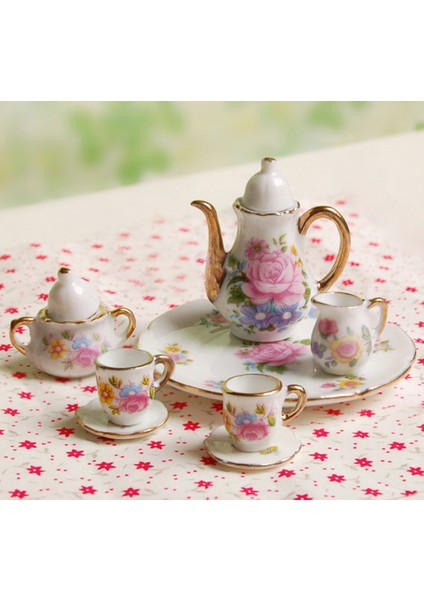 8 Adet Dollhouse Minyatür Yemek Çayı Set (Yurt Dışından)