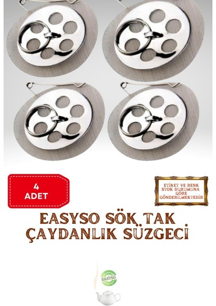 Tiryaki 4 Adet Çay Süzgeçi