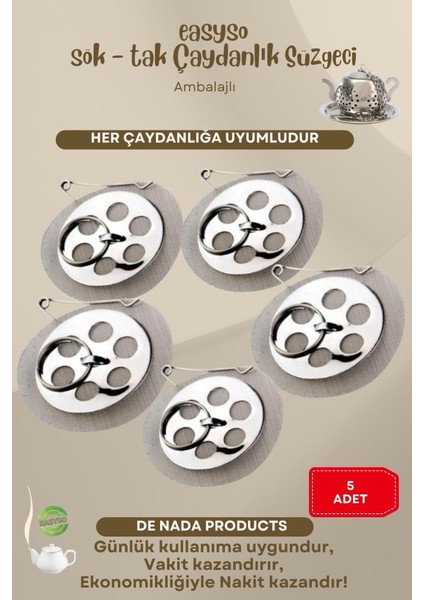 Eva 5 Adet Çaydanlık Içi Süzgeç Demlik Içi Çay Süzgeçi fiyatları