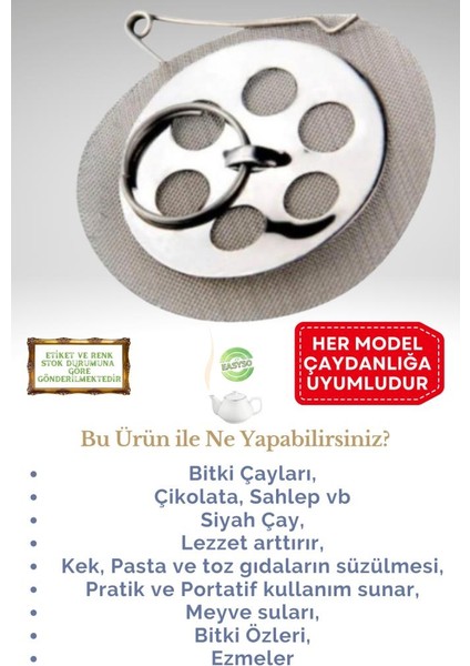 Eva 5 Adet Çaydanlık Içi Süzgeç Demlik Içi Çay Süzgeçi modelleri
