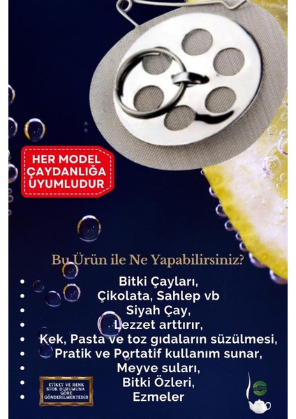 Çaydanlık Içi Çay Süzgeci 5'li fırsatları