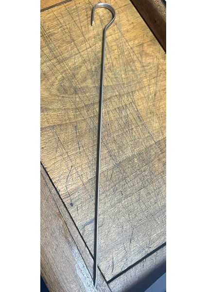 6 Adet Paslanmaz Çelik Tokat Kebabı Şişi 30CM Ucu Delik Özel Ürün 7X2MM Kancalı Yassı Kebap Şişleri fırsatları