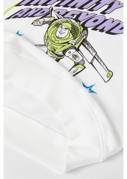 Erkek Çocuk Bisiklet Yaka Desenli Pamuk Sweat fırsatları