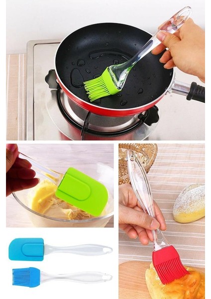 Silikon Yumurta Fırçası ve Spatula 2'li Set