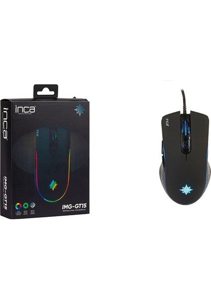 IMG-GT15 4800 Dpı 6 Tuş Makrolu 5 Mod Rgb Oyuncu Mouse