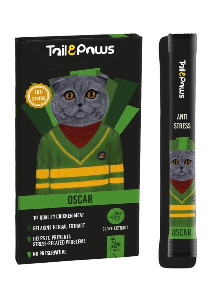 Tail & Paws Tail Paws Oscar Stres Giderici Kedi Ödülü 5 x 15 gr