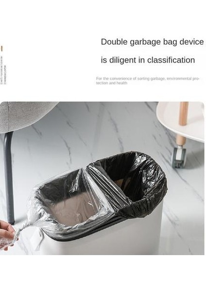Elle Tutulan Uzun Silindir ile Plastik Çöp Kutusu Tuvalet Çöp Toplama Kutuları Için Japon Tarzı Pres (Yurt Dışından)