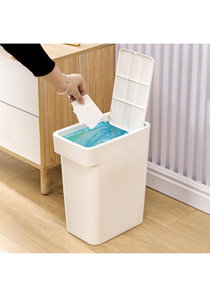 Plastik Çöp Kutusu Uzun Silindirik Pres Türü Tuvalet Çöp Toplama Kutusu Için Büyük Kapasite (Yurt Dışından)