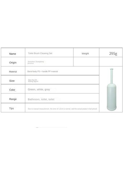 Uzun Saplı Tuvalet Fırçası ile Yumuşak Kıl Tabanlı Plastik Tuvalet Fırçası (Yurt Dışından)