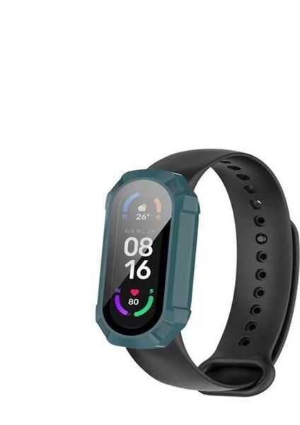 Xiaomi Mi Band 7 Uyumlu Ekran ve Kasa Koruyucu Silikon Kılıf 360 Tam Koruma modelleri