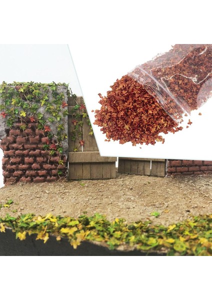 2 Parça Minyatür Yaprak Model - Çok Renkli (Yurt Dışından)