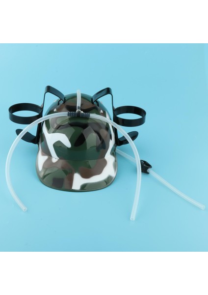 Reva 2 Adet Bira Içme Kask Şapka - Yeşil/Kamuflaj (Yurt Dışından) fırsatları