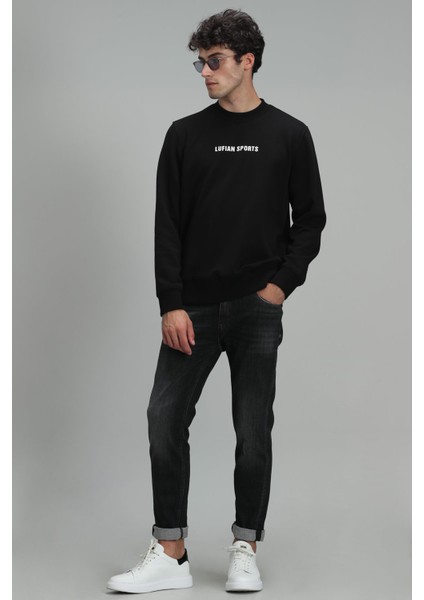 Star Erkek Sweatshirt Siyah