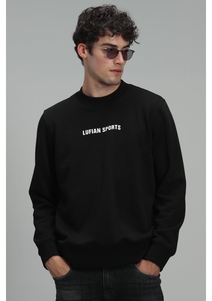 Star Erkek Sweatshirt Siyah