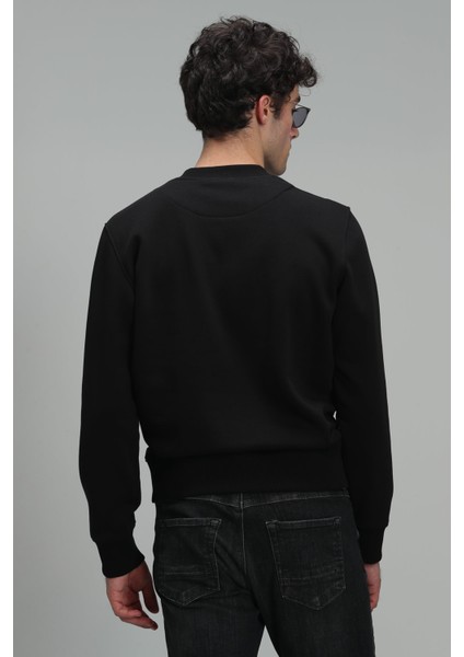 Star Erkek Sweatshirt Siyah