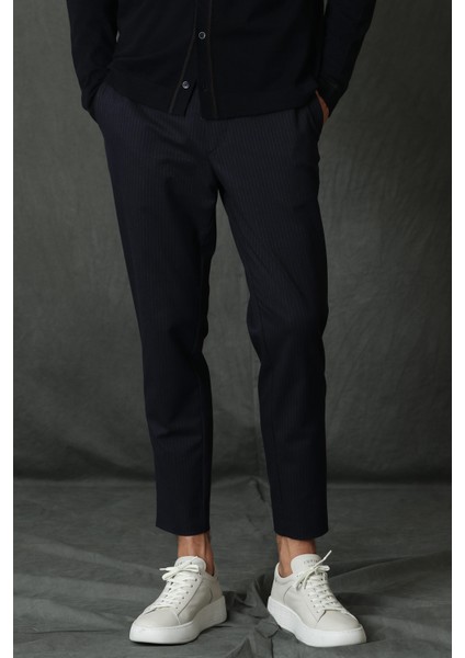 Fast Spor Erkek Chino Pantolon Slim Fit Lacivert