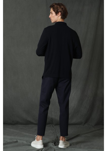 Fast Spor Erkek Chino Pantolon Slim Fit Lacivert