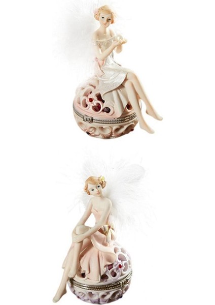 2 Adet Dekoratif Peri Biblo - Bej (Yurt Dışından)