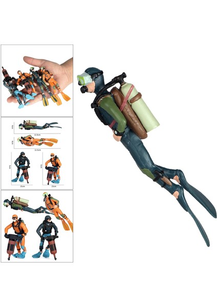 Mini Okyanus Dalış Modeli Balık Tankı Aksesuarı