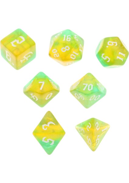 21 Adet Çok Yönlü Zar Oyun Seti - Çok Renkli (Yurt Dışından) fiyatları