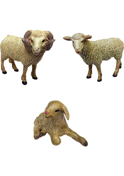 3 Koyun Hayvan Oturma Odası Dekoru Seti(Yurt Dışından)