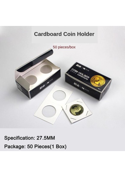 100X Karton Para Tutucu 2x2 Storage Assorment Collection 27.5mm ve 29MM(Yurt Dışından)