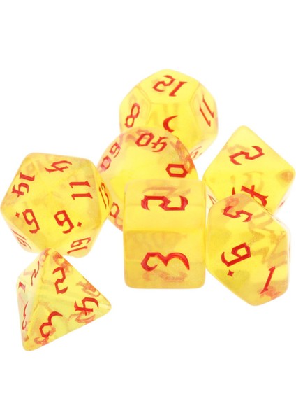 14 Adet Çok Yönlü Zar Oyun Seti - Sarı/Pembe (Yurt Dışından) fiyatları