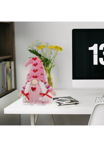 2x Sevgililer Günü Gnomes Peluş Dekor Gnome Süsleme fırsatları