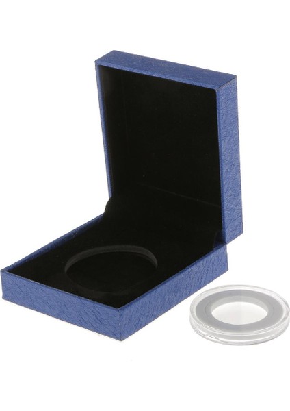 4x Süslü Benzersiz Para Çantası Ekran Hediyeler Için Stand Box 2pcs Mavi+2pcs Kırmızı fırsatları