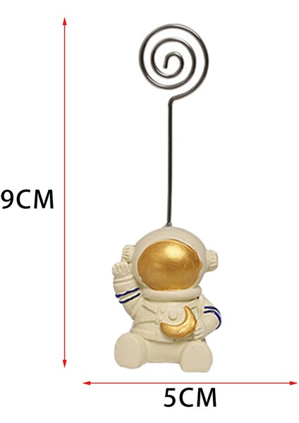 2 Adet Dekoratif Astronot Biblo - Bej (Yurt Dışından) modelleri