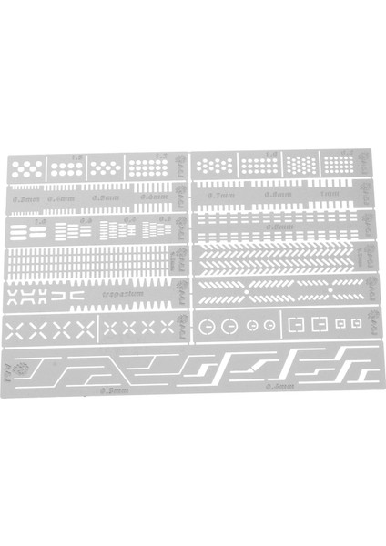 2pcs Model Oyma Yardımcı Cetvel Detay Maker Scribe Line Oyulmuş Araç
