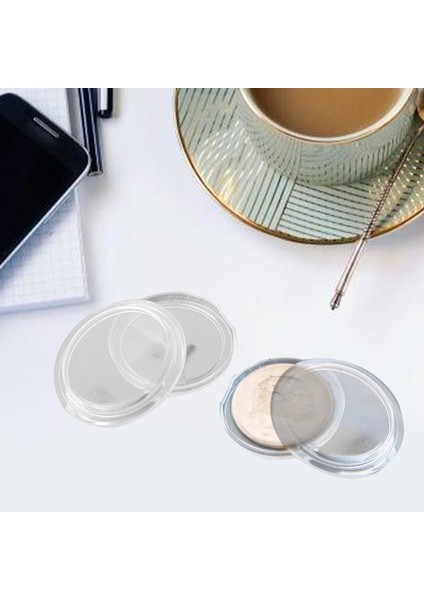 200PC Para Kapsülleri Paralar Koruyucu Depolama Kılıfı Kap Tutucu 20/25MM