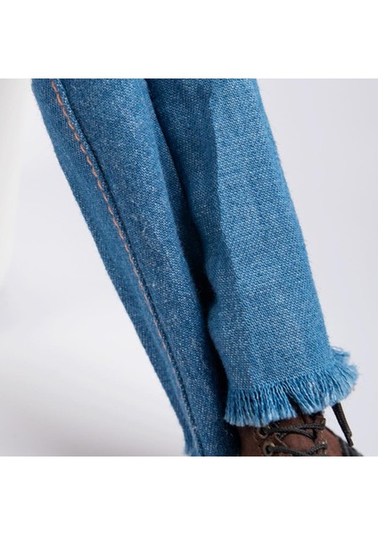 12 '' Kadın Için Skinny Jeans Giyim Aksesuarları ile 1/6 Beyaz Resmi Gömlek indirimleri