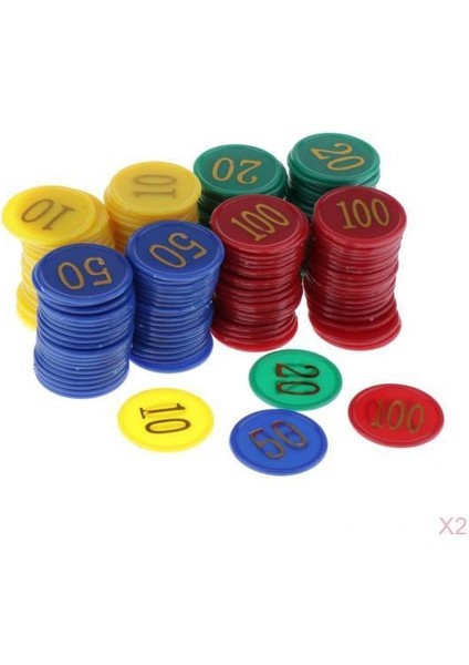 320 Adet 36MM Plastik Sayma Bingo Poker Cips Casino Malzemeleri Malzemeleri