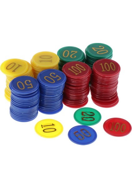 320 Adet 36MM Plastik Sayma Bingo Poker Cips Casino Malzemeleri Malzemeleri