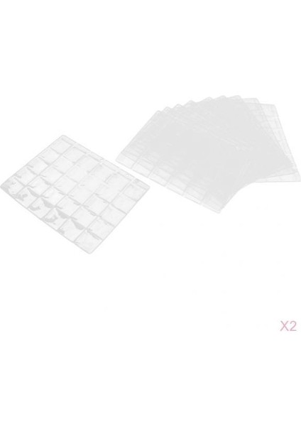 20 Sayfa Plastik Para Tutucular Depolama Para Albüm Sayfaları Koruyucu Kollar(Yurt Dışından)
