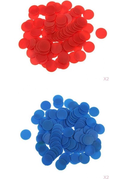 400X Çok Plastik Bingo Cips Sayaçları Ciptleri Ev Erken Öğrenme Disk