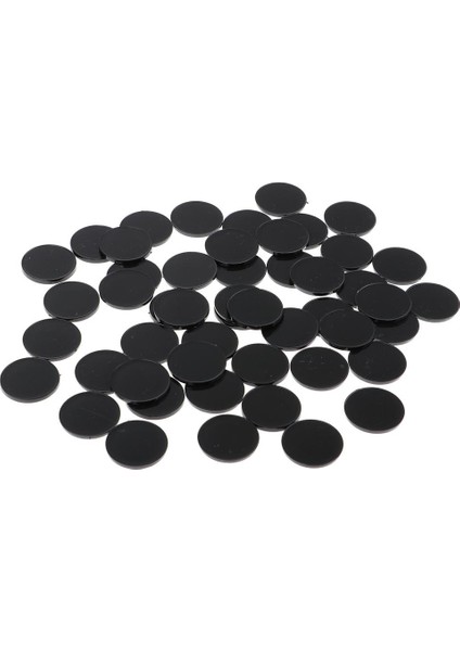 100X Yuvarlak Siyah Plastik Baslar 22MM - Sonsuzluk Için, Rpg Wargaming(Yurt Dışından)