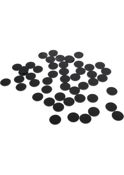 100X Yuvarlak Siyah Plastik Baslar 22MM - Sonsuzluk Için, Rpg Wargaming(Yurt Dışından)