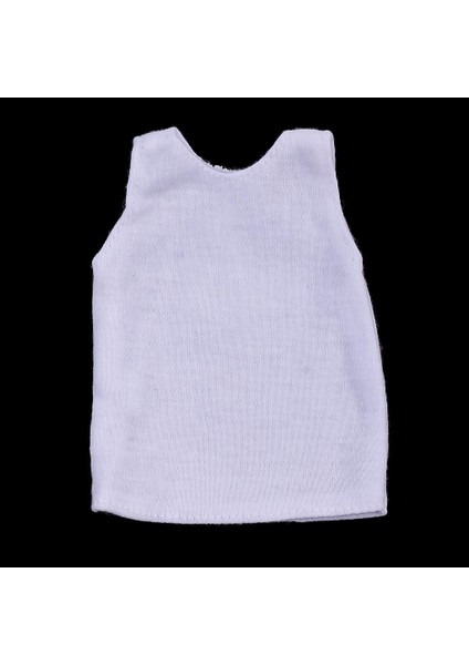 1/6 Beyaz Tops T-Shirt Kolsuz + 12 '' Erkek Figürü Için fiyatları