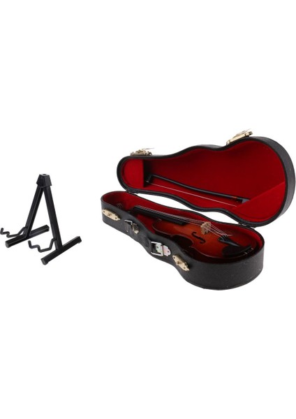 1/6 Aksiyon Figürleri 12 Inç Bebek Aksesuarları Ahşap Gitar + Keman Müzikal Ev Dekorasyonları fırsatları