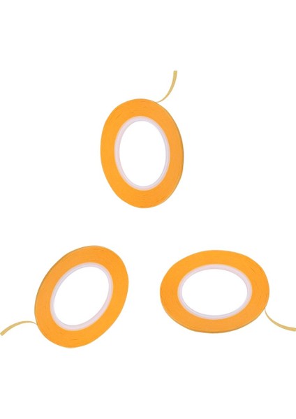 18M Maske Bandı Boya Dekoratif Maskeleme Bandı Çözücü Dirençli 3pcs 2mm