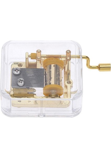 2pcs El Krank Müzik Kutusu Hareketi Edelweiss ve Rainbow Gold Üzerinde Oyna