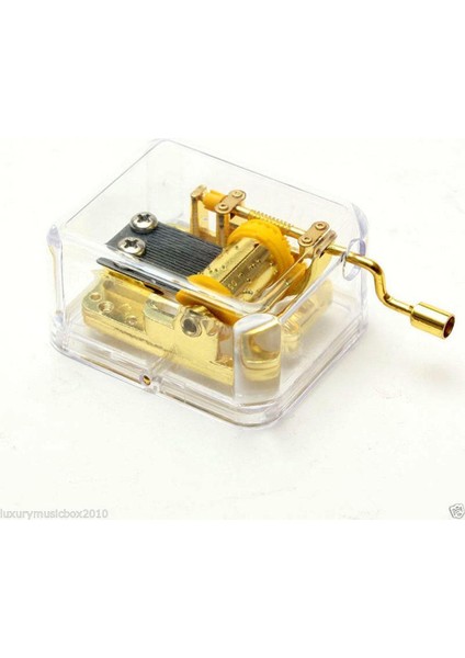 2pcs El Krank Müzik Kutusu Hareketi Edelweiss ve Rainbow Gold Üzerinde Oyna