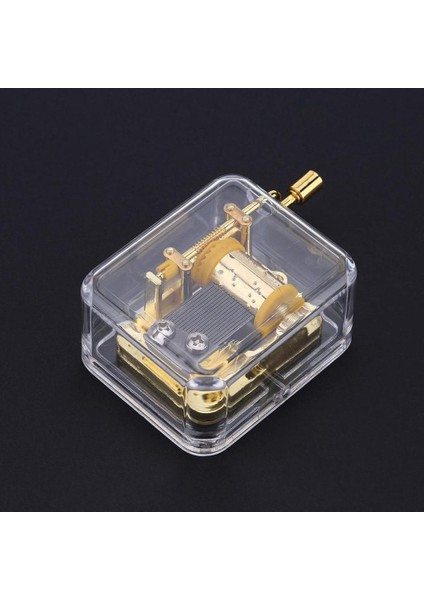2pcs El Krank Müzik Kutusu Hareketi Edelweiss ve Rainbow Gold Üzerinde Oyna