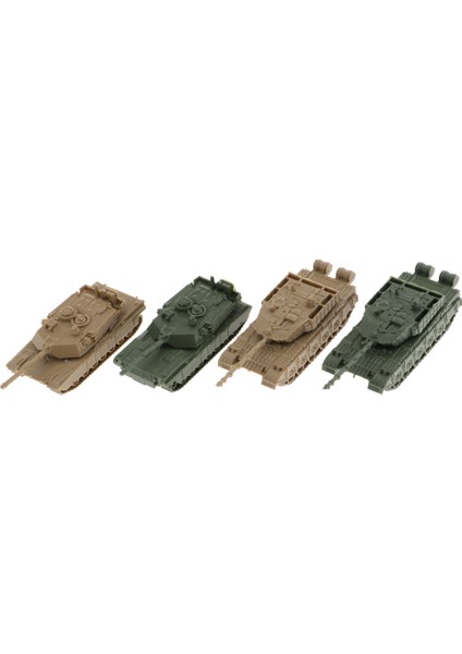 32 Parça 4d Modern Tank Model 1: 144 Renkli Ağır Tank Kum Masa Modeli Hobi 16 Pc