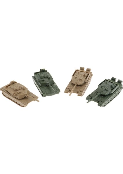 32 Parça 4d Modern Tank Model 1: 144 Renkli Ağır Tank Kum Masa Modeli Hobi 16 Pc