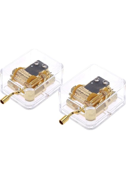 Mini Müzik Kutusu Dıy Mekanik El Krank El Sanatları Hediye Aşk Hikayesi + Kürk Elise