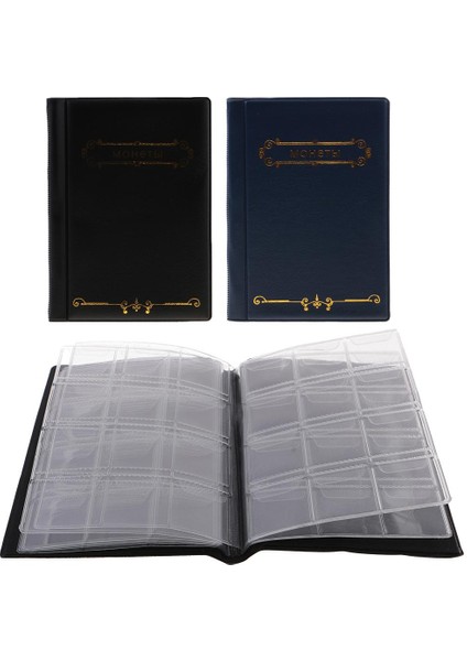 120 Cep Sikke Depolama Albümü Sayfa Klasörü Koleksiyoncu Hediyeleri Için 11X15CM Clear